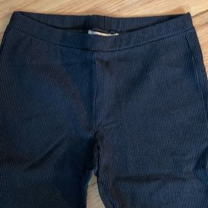 Joie Leggings; black pinstripe; size small
